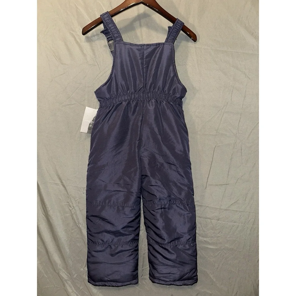 London Fog Snow Bibs Pants Large 7‎ Insulated Winter Ski Boys Girls Overalls NWT